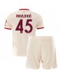 Bayern Munich Aleksandar Pavlovic #45 Tredjedraktsett Barn 2024-25 Korte ermer (+ bukser)